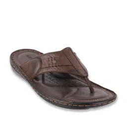 Mochi Men's Brown Thong Sandals image 2