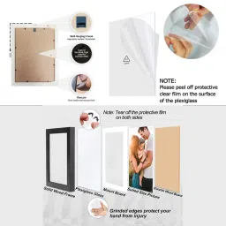 Art Street Synthetic Wood Brown Photo Frame (8 x 10 Inch) - Set of 4 image 5