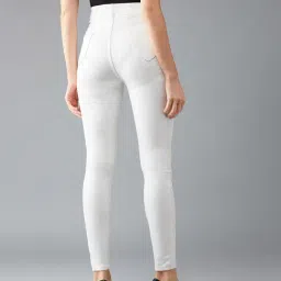 DOLCE CRUDO White High Rise Jeans image 2
