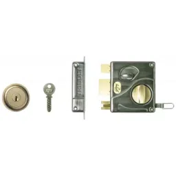 Godrej Ultra Tribolt 1CK (I/O) Antique Brass Rim Lock 8111-picture-26