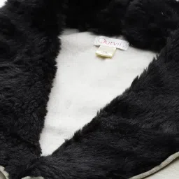 Qurvii + Off White Fleece Long Jacket image 5