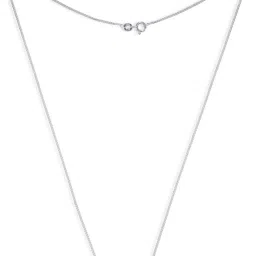 Taraash Initial Letter P 92.5 Sterling Silver Pendant with Chain image 5