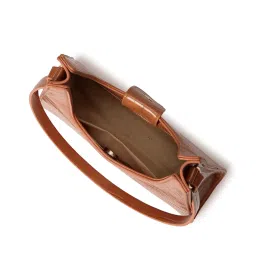 Fastrack Tan Textured Shoulder Handbag image 5