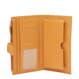 Caprese Avery Tan Faux Leather Checks Bi-Fold Wallet image 5