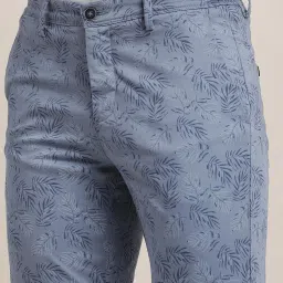 Turtle Steel Blue Regular Fit Printed Shorts image 5