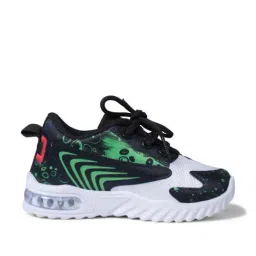 Tiny Bugs Kids White & Green Lace Up Shoes-picture-41