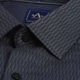 Arrow Grey Cotton Regular Fit Printed Shirt image 5