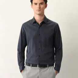 Arrow Grey Cotton Regular Fit Printed Shirt image 4