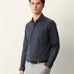 Arrow Grey Cotton Regular Fit Printed Shirt image 3