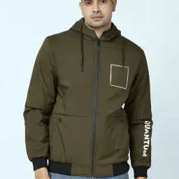 SF Jeans by Pantaloons Olive Regular Fit Hooded Jacket-picture-32