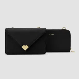 Lililo Double Take Black Small Cross Body Bag with Wallet image 2