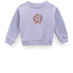 U.S. Polo Assn. Kids Purple Printed Full Sleeves Sweatshirt-image-96