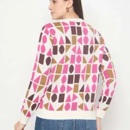 Madame Multicolor Regular Fit Printed Sweater image 2