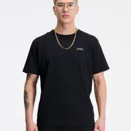 New Balance Black Comfort Fit Logo Print Sports T-Shirt-image-76