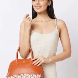 Caprese ZETA Tan Quilted Large Handbag-image-11