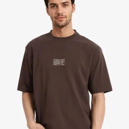 Rare Rabbit Brown Cotton Graphic Relaxed Fit T-Shirt-picture-16