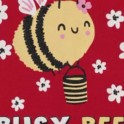 R&B Kids Red Graphic Print Regular Fit T-Shirt image 5