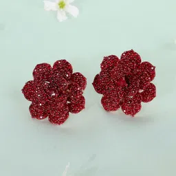 Estele Women Floral Studs Earrings image 5