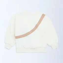 HOP Kids by Westside Off-White Animal Design Cotton-Blend Sweatshirt image 2