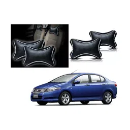 Auto Pearl Black Dots CV Car Neck Rest Pillow Compatible for Honda City Ivtech-picture-39
