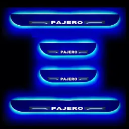 SCA Black Beauty Car Footstep/Door Sill Scuff Plate with Blue Color LED Light for Mitsubishi Pajero All Model (Set of 4 Pcs)-picture-20