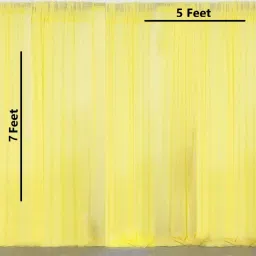 Special You Ganesh Chaturthi Decoration Setup With Yellow Curtain & Vines-8Pcs image 5