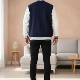 Mast & Harbour Men Solid Mock Collar Bomber Jacket image 2