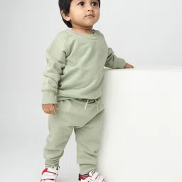 Cot & Candy Organic Cotton Solid Joggers - Green image 4