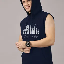LEON Men Printed Hooded Sweatshirt image 3
