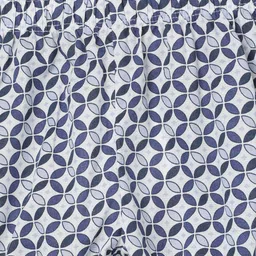 Milou Abstract Printed Shorts - White & Navy image 5