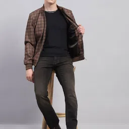 Monte Carlo Men Checked Lightweight Outdoor Tailored Jacket image 2