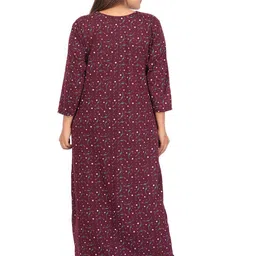 CHUI MUI Printed Maxi Nightdress image 2