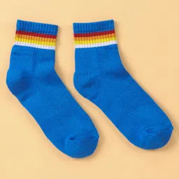 Pine Kids Ankle Length Knitted Socks Stripes Design Pack of 5 - Multicolour image 5