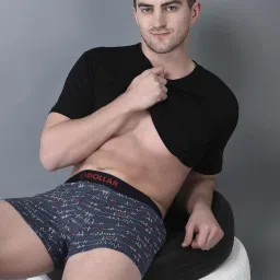 Dollar Bigboss Assorted Cotton Regular Fit Printed Trunks - Pack Of 2 image 5