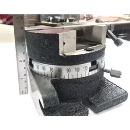 Assorts Quality Precision Rotary Table 100 mm (4 Inch) with Round Vices & Clamping T Nut Bolts image 3