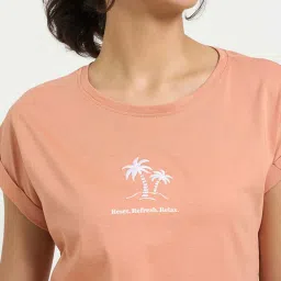 Dreamz by Pantaloons Pink Sleepwear Top image 5