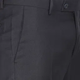 Arrow Blue Regular Fit Texture Trousers image 5