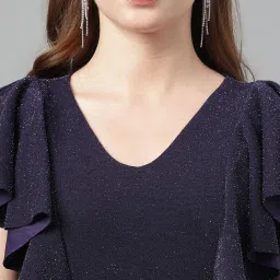 Latin Quarters Navy Regular Fit Maxi Dress image 5