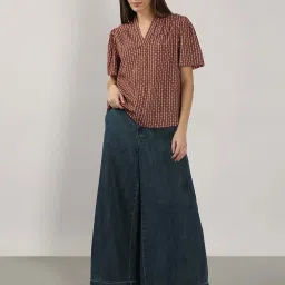 Vero Moda Madder Brown Printed Top image 5