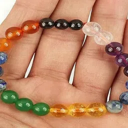 Vanira Unisex Artificial Beaded Elasticated Bracelet image 2