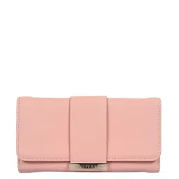 Lino Perros Core Pink Textured  Tri-Fold Wallet for Women-picture-47