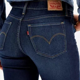 Levi's Navy Blended Solid Jeans image 5