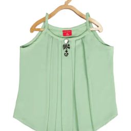 Tiny Girl Kids Green Regular Fit Top-picture-9
