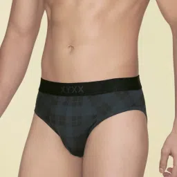 XYXX Multicolored Regular Fit Checks Briefs - Pack Of 3 image 5