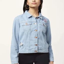 Honey by Pantaloons Blue Embroidered Jacket-picture-27