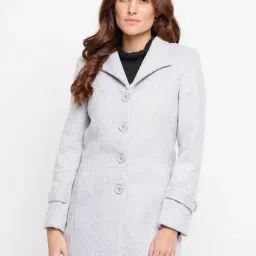 Latin Quarters Grey Regular Fit Coat-image-4