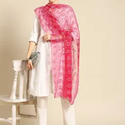 Saadgi Pink Embroidered Dupatta-picture-10