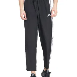 Adidas Black Regular Fit Striped Sports Trackpants-picture-23