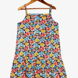 Kiddopanti Kids Multicolor Floral Print Dress-image-27