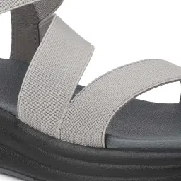 Inc.5 Women's Grey Ankle Strap Wedges image 5